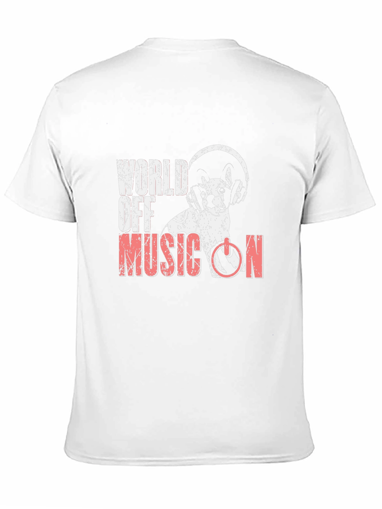 World Off Music On T-Shirt