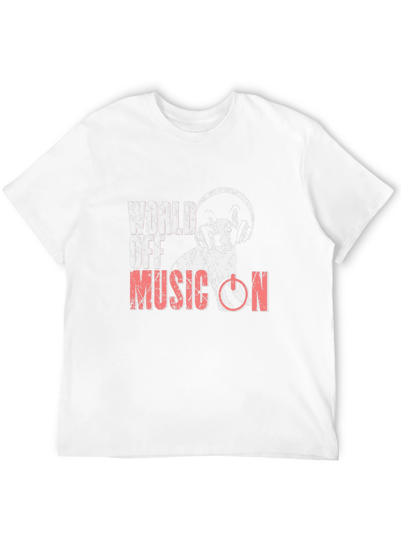 World Off Music On T-Shirt