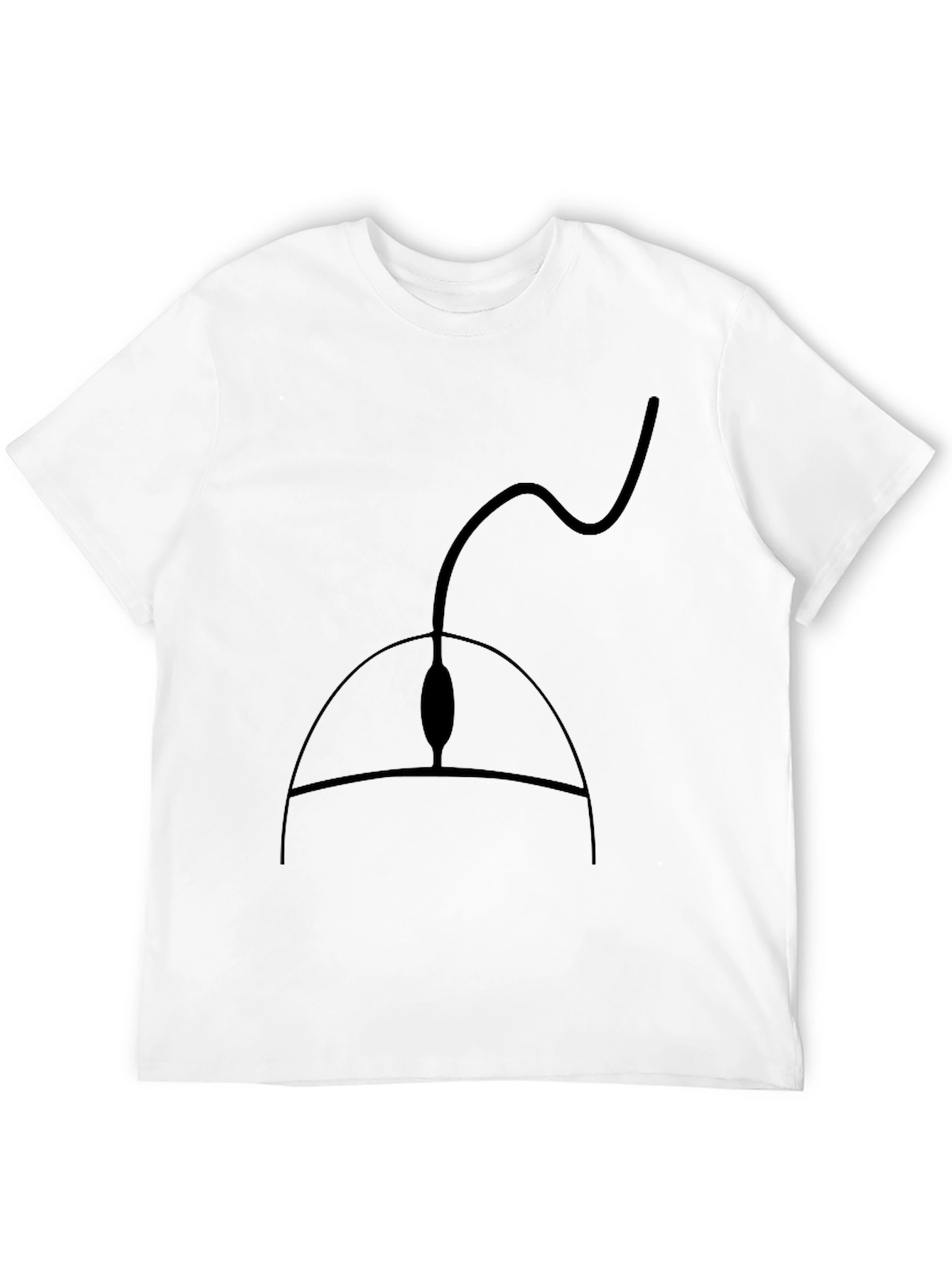 Black Computer Mouse Graphic Tee - Gamer Style Shirt