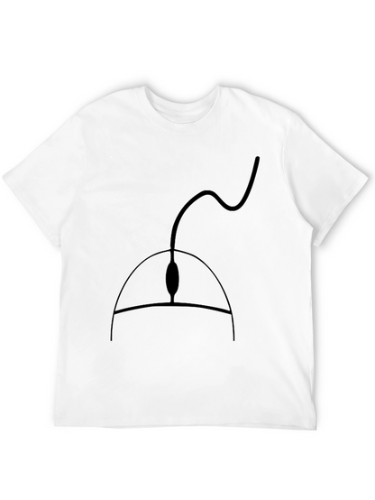 Black Computer Mouse Graphic Tee - Gamer Style Shirt