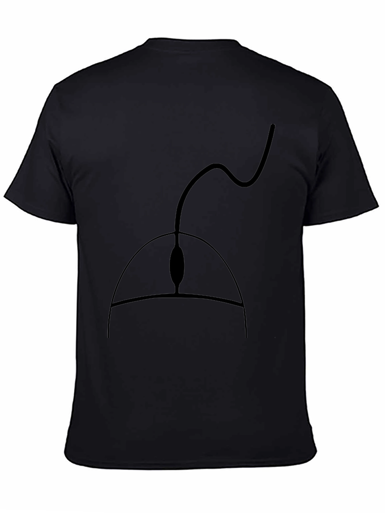 Black Computer Mouse Graphic Tee - Gamer Style Shirt