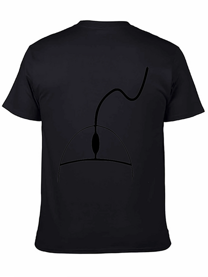 Black Computer Mouse Graphic Tee - Gamer Style Shirt