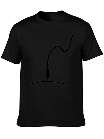 Black Computer Mouse Graphic Tee - Gamer Style Shirt
