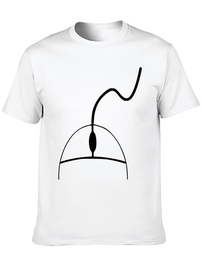 Black Computer Mouse Graphic Tee - Gamer Style Shirt