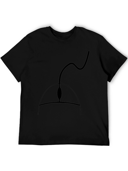 Black Computer Mouse Graphic Tee - Gamer Style Shirt