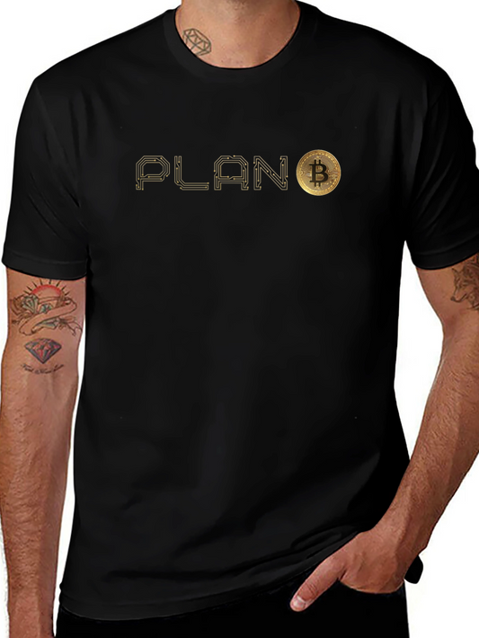 Bitcoin Plan B Graphic T-Shirt - Crypto Investor Tee