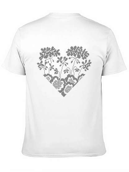 Tropical Heart Black T-Shirt