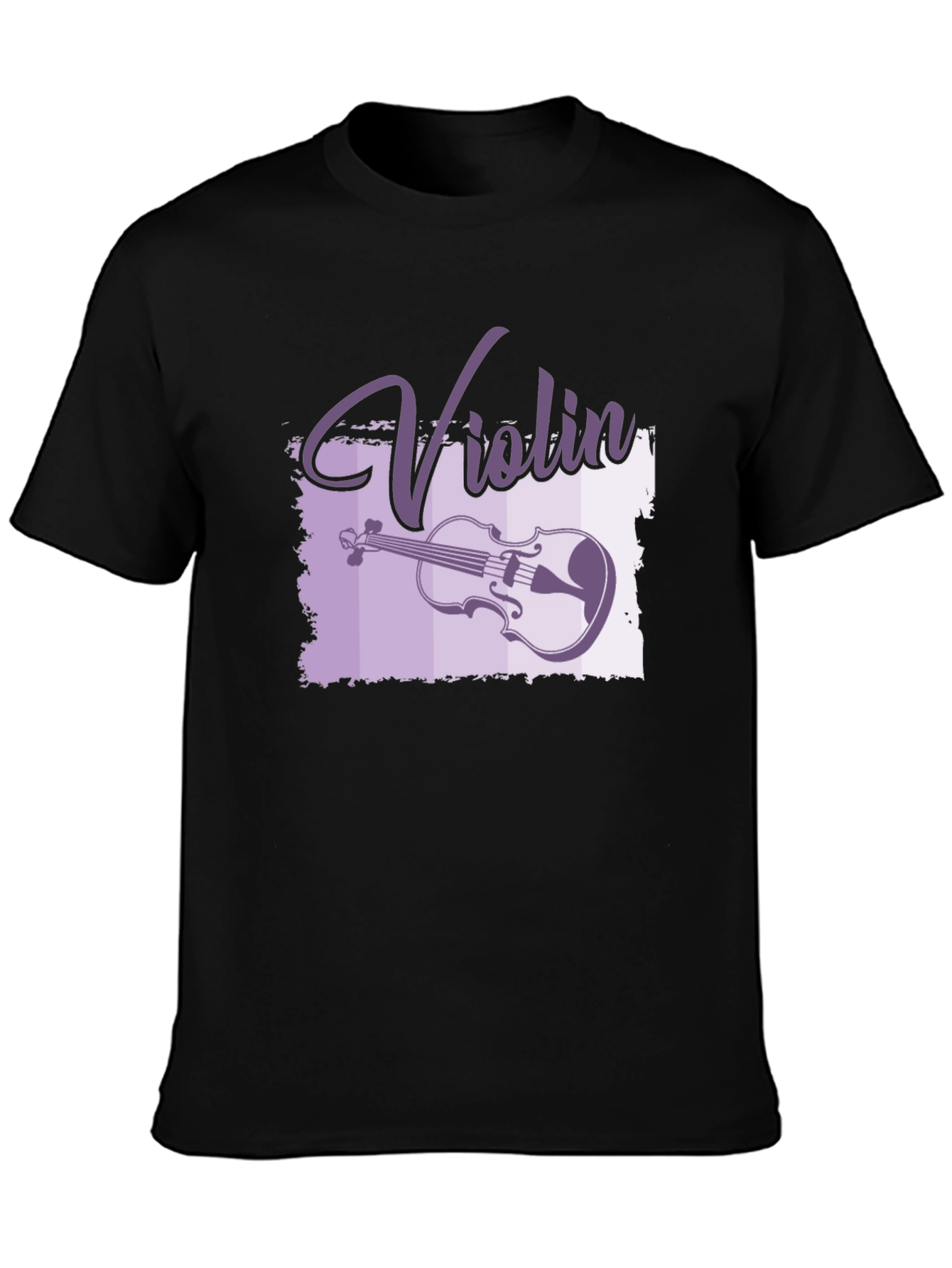 Violin Graphic Black T-Shirt