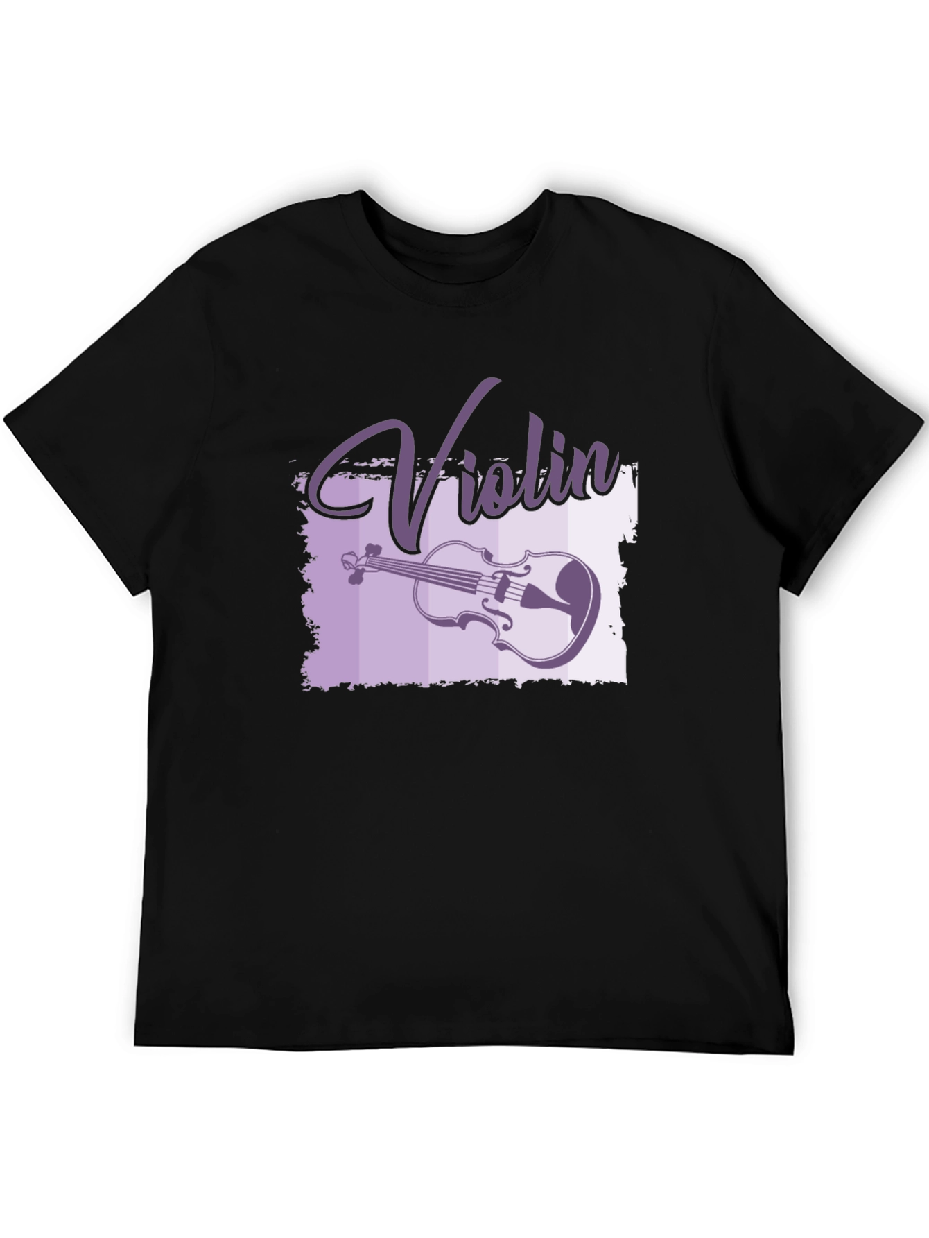 Violin Graphic Black T-Shirt