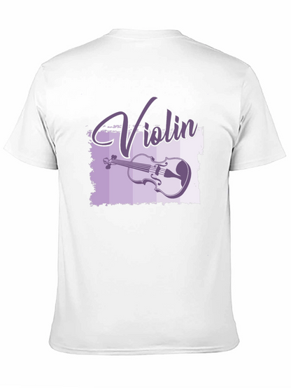 Violin Graphic Black T-Shirt
