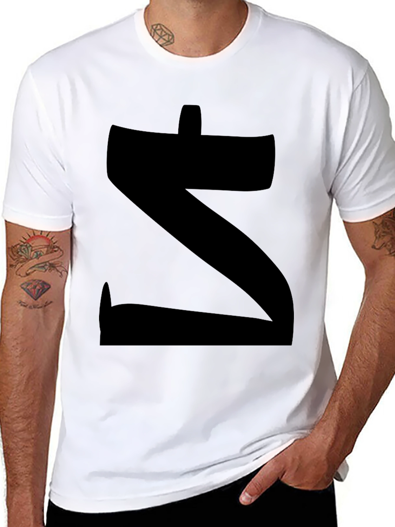 Bold Z Graphic Black T-Shirt