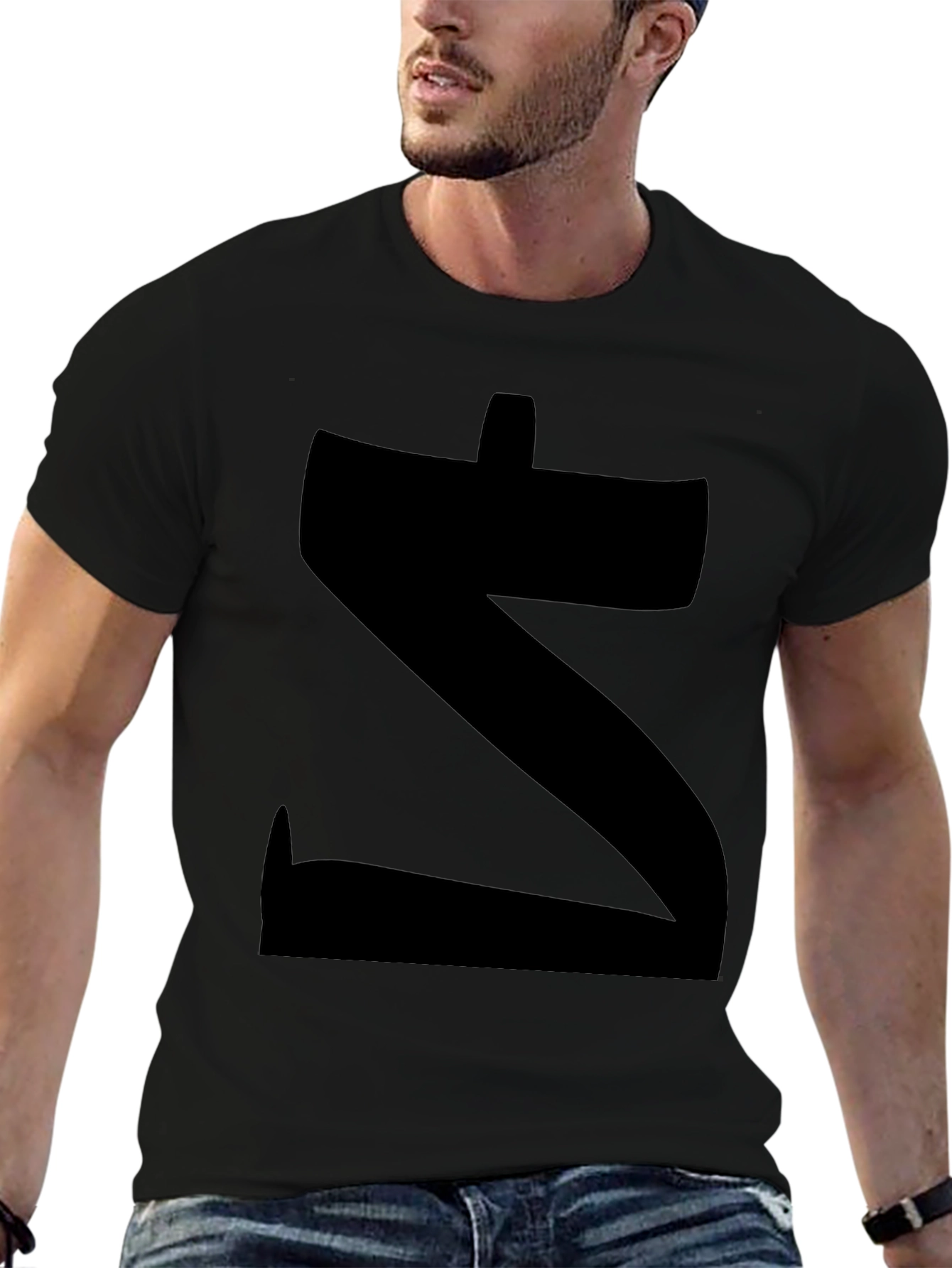 Bold Z Graphic Black T-Shirt
