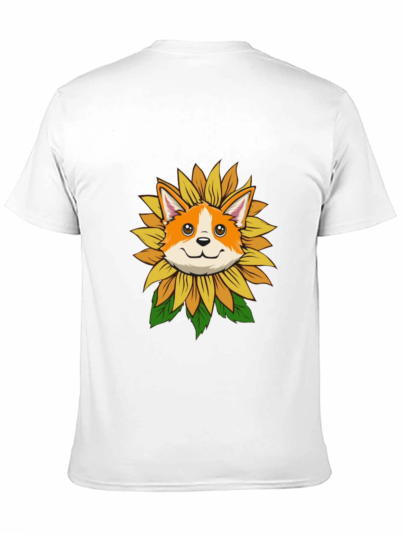 Sunflower Corgi Graphic Tee