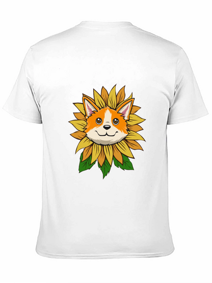 Sunflower Corgi Graphic Tee