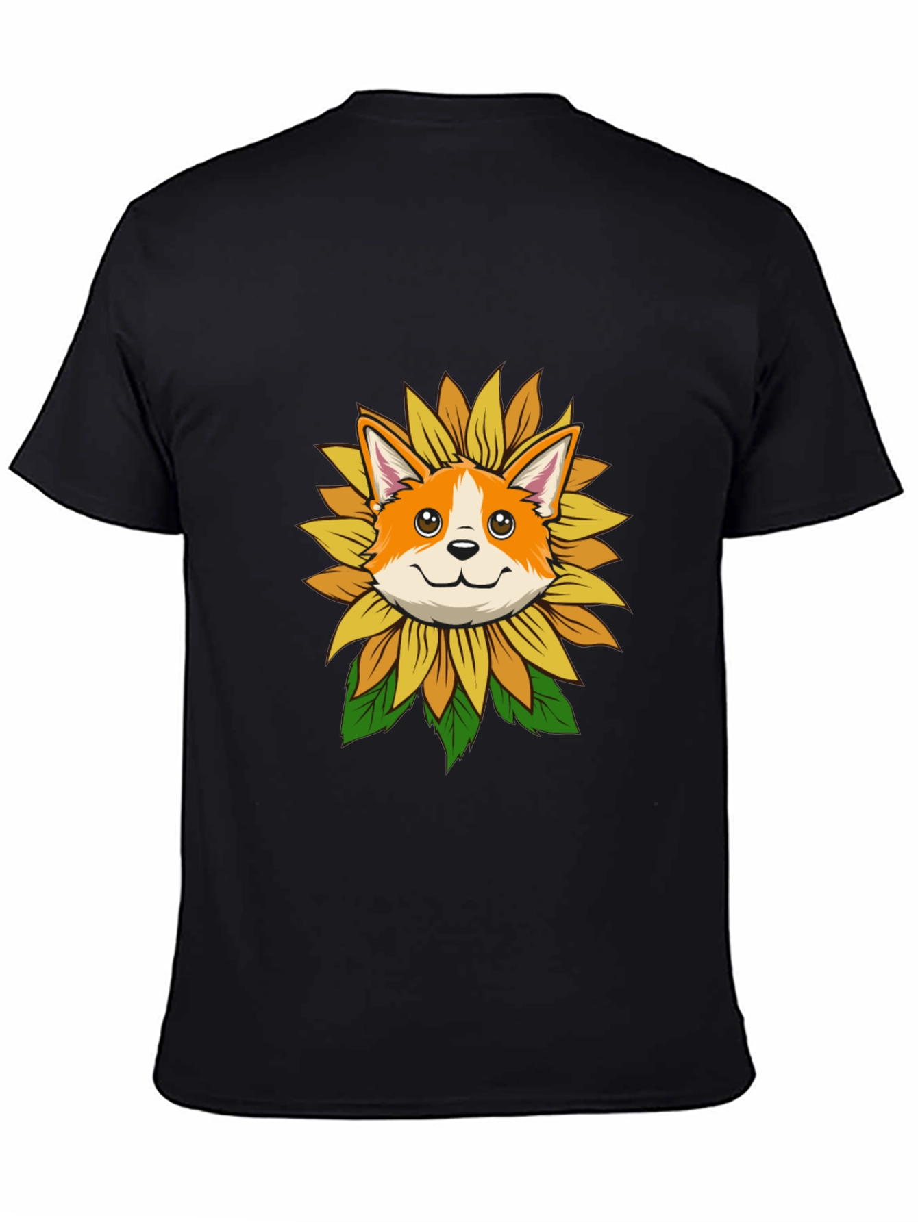 Sunflower Corgi Graphic Tee