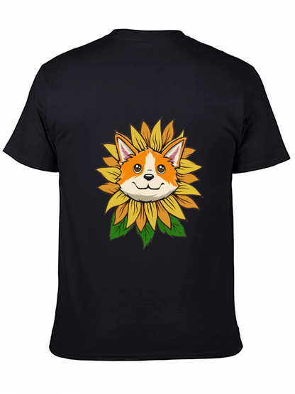 Sunflower Corgi Graphic Tee