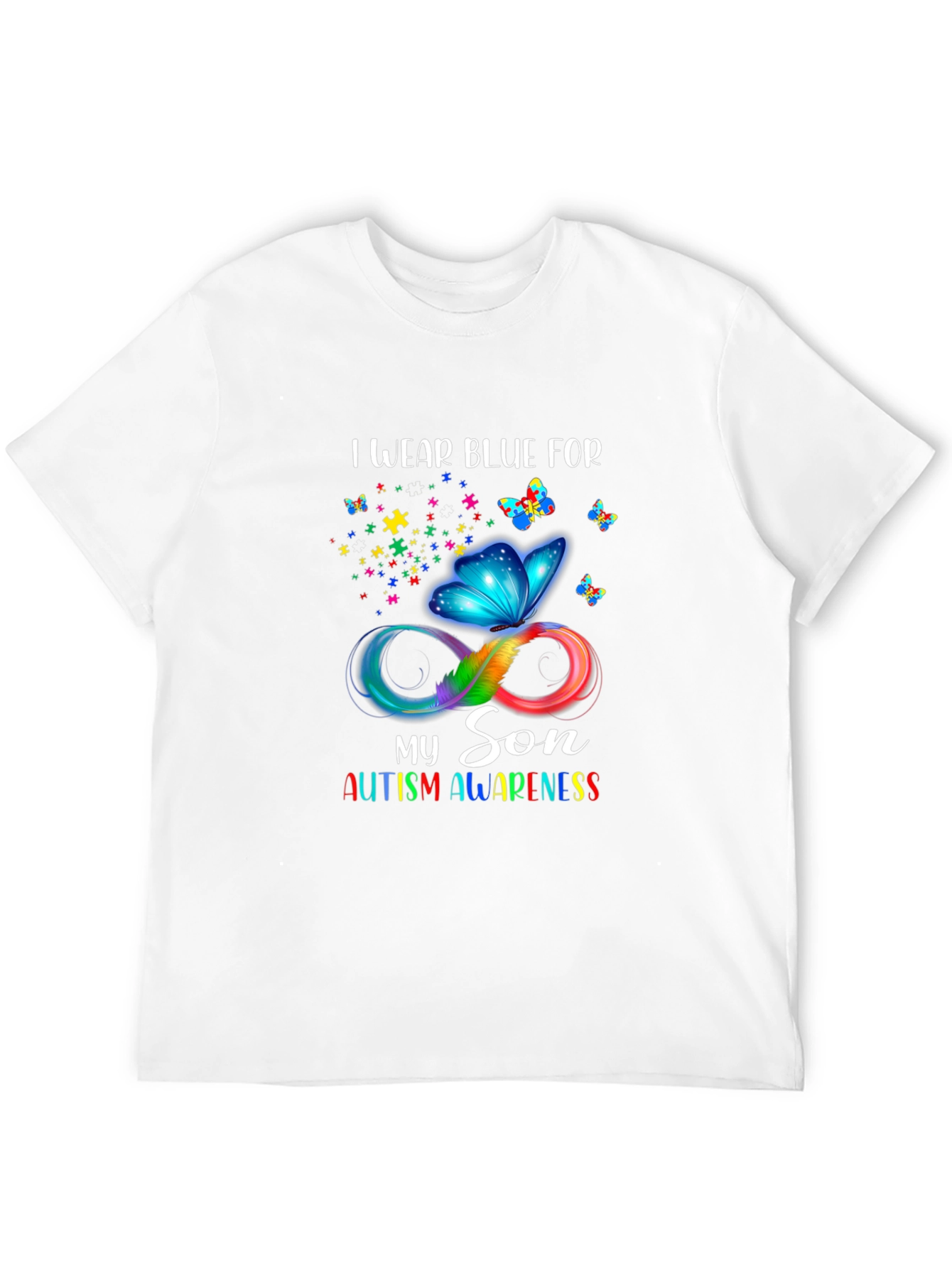 Autism Awareness I Wear Blue T-Shirt