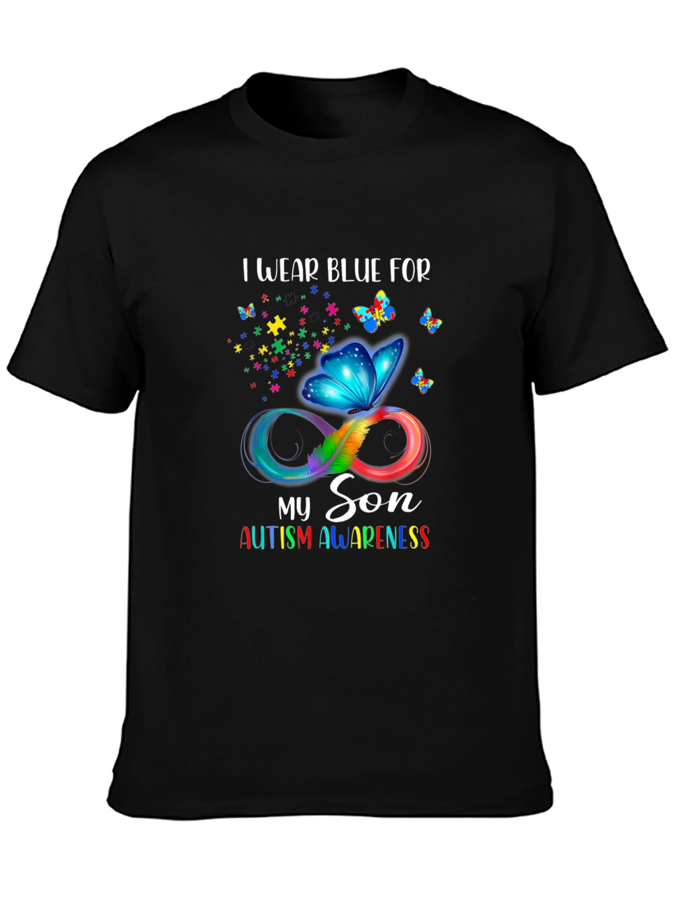 Autism Awareness I Wear Blue T-Shirt
