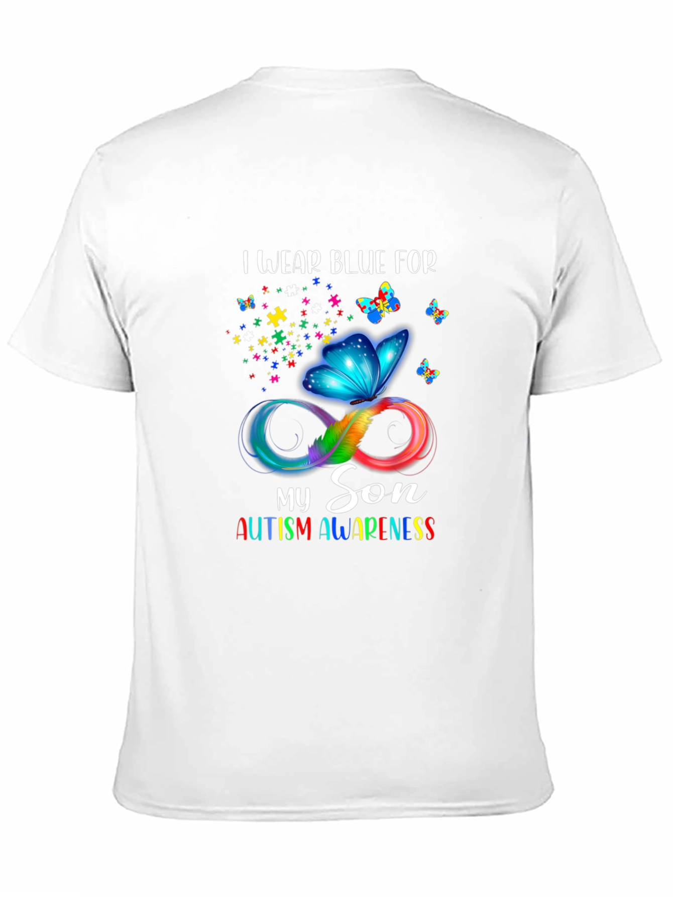 Autism Awareness I Wear Blue T-Shirt