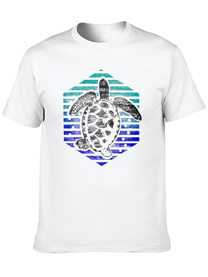 Turtle Hexagon Graphic Tee - Trendy Black Shirt