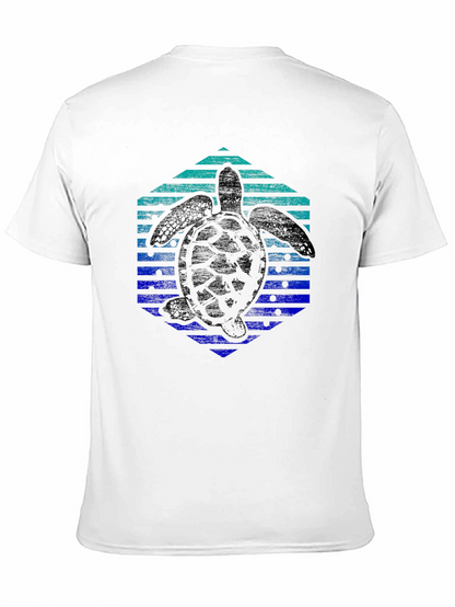 Turtle Hexagon Graphic Tee - Trendy Black Shirt