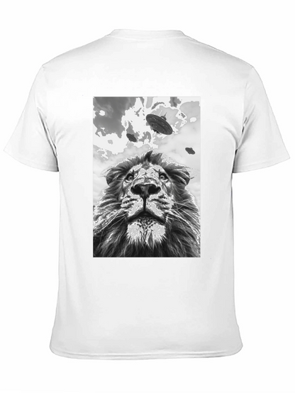 Lion UFO T-Shirt - Black Graphic Tee