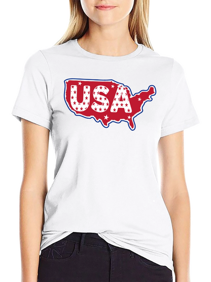 USA Map T-Shirt Patriotic American Pride