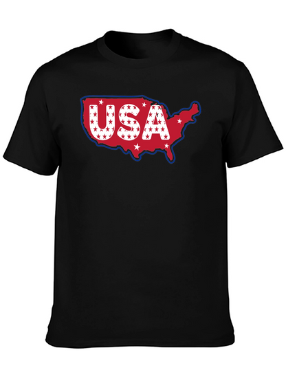 USA Map T-Shirt Patriotic American Pride