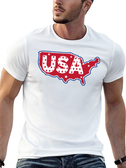 USA Map T-Shirt Patriotic American Pride