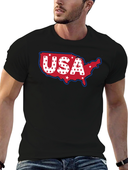USA Map T-Shirt Patriotic American Pride