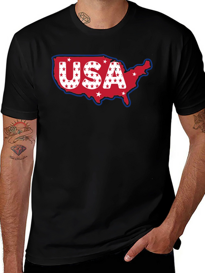 USA Map T-Shirt Patriotic American Pride