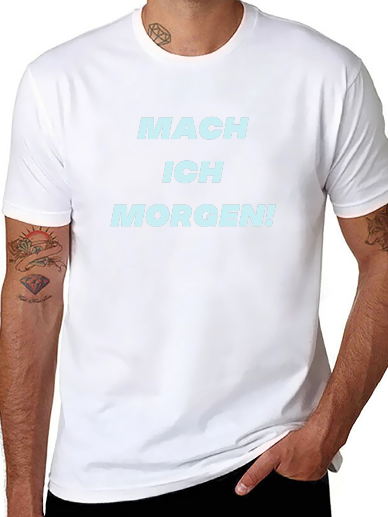 Mach Ich Morgen! Black T-Shirt - Procrastination Tee