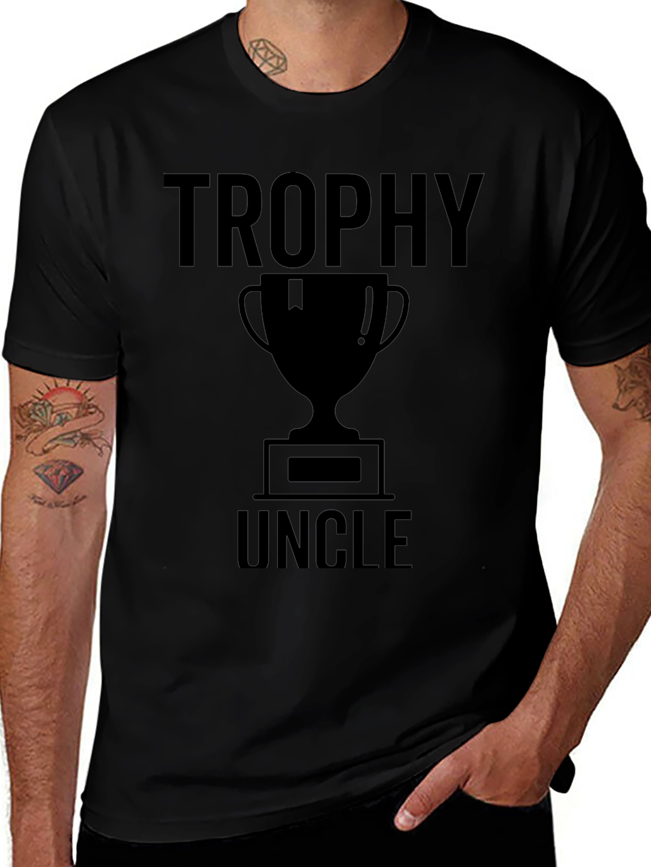 Trophy Uncle Graphic Tee - Funny Unisex T-Shirt