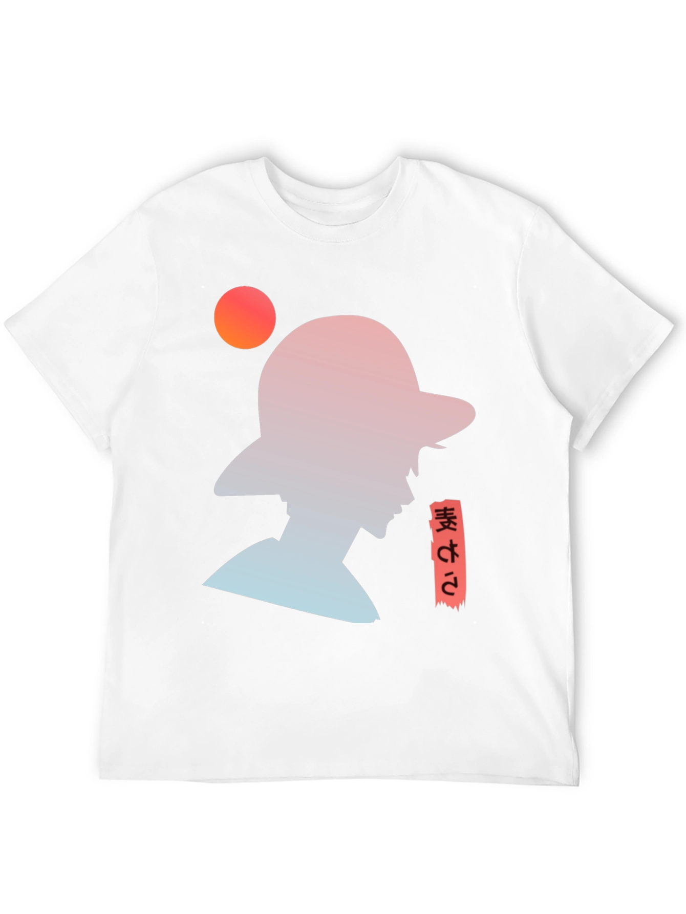 Anime Silhouette Graphic T-Shirt - Trendy Black Tee