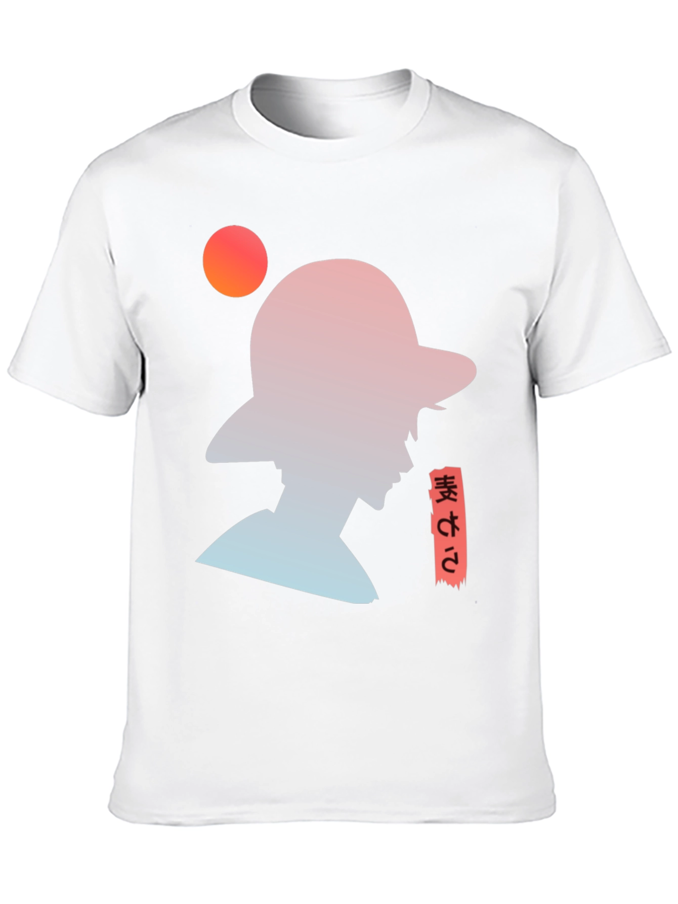 Anime Silhouette Graphic T-Shirt - Trendy Black Tee