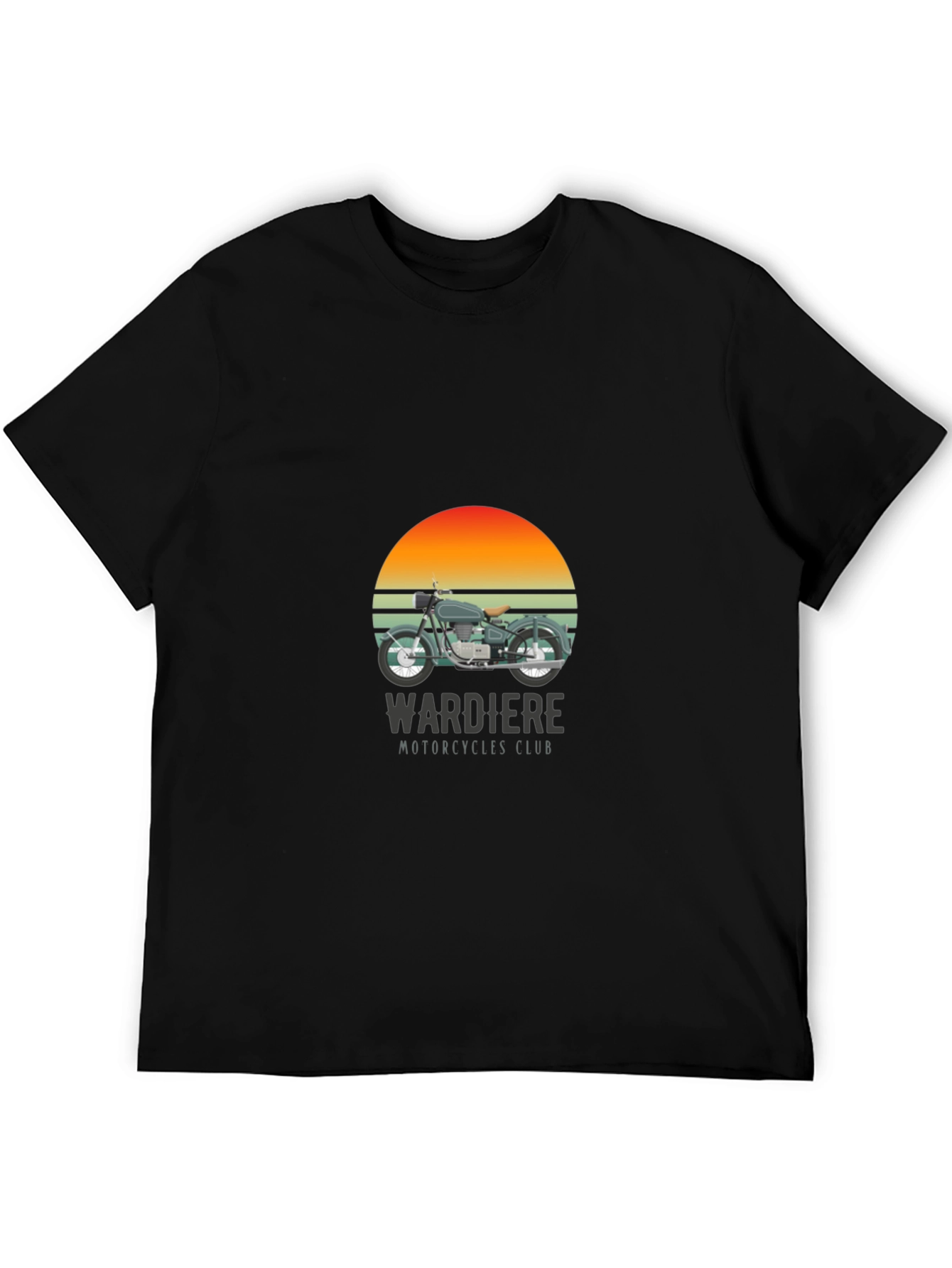 Wardiere Motorcycle Club Graphic Tee - Black