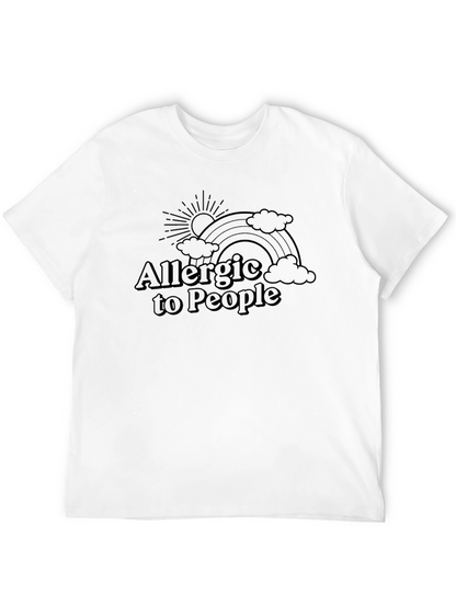 Allergic to People Black Graphic Tee