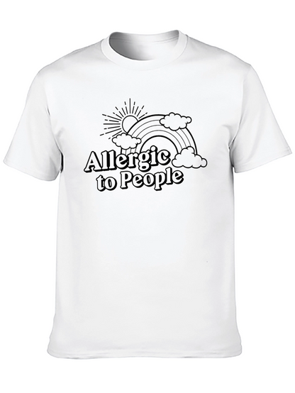 Allergic to People Black Graphic Tee