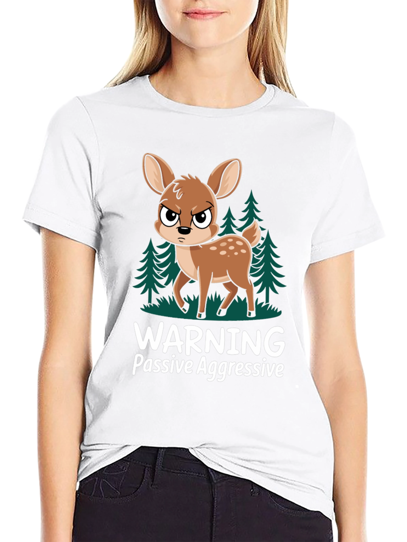 Warning Passive Aggressive Deer T-Shirt