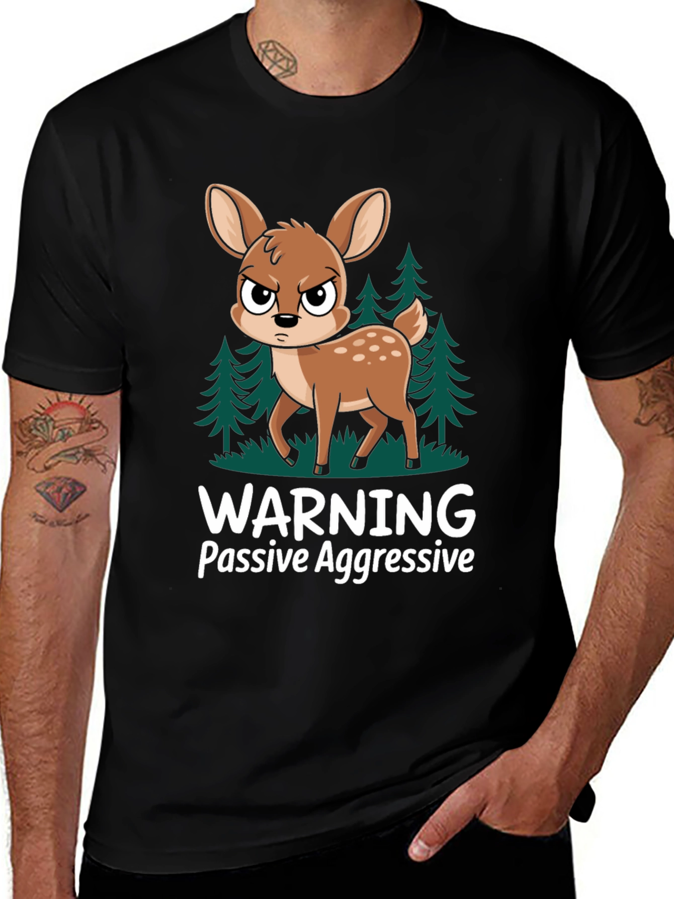 Warning Passive Aggressive Deer T-Shirt