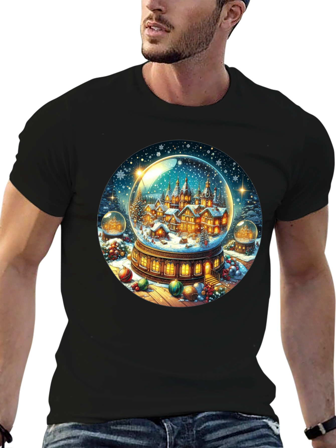 Winter Village Snow Globe Graphic Tee