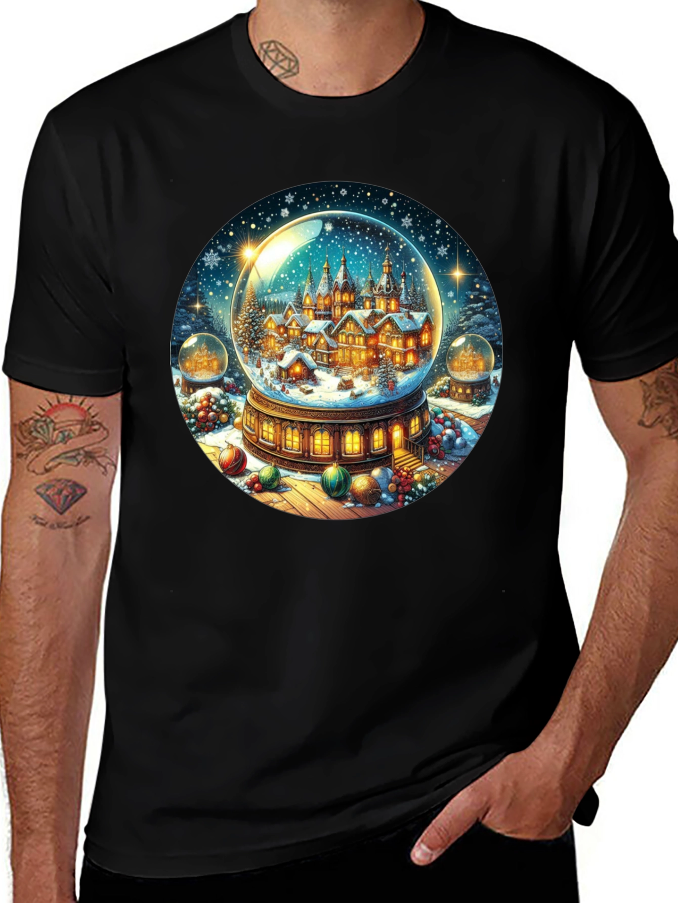 Winter Village Snow Globe Graphic Tee