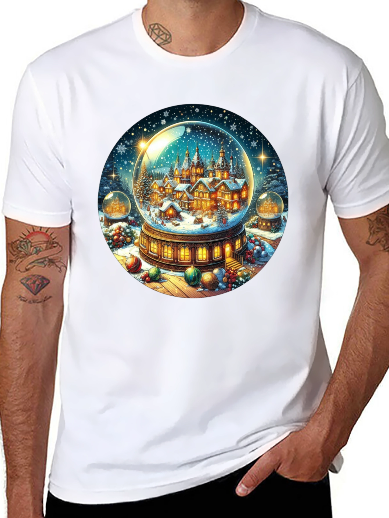 Winter Village Snow Globe Graphic Tee