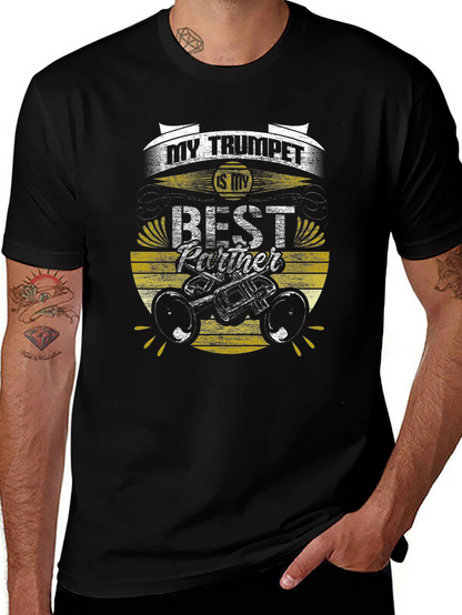 Trumpet Best Partner Graphic Tee - Musician Gift
