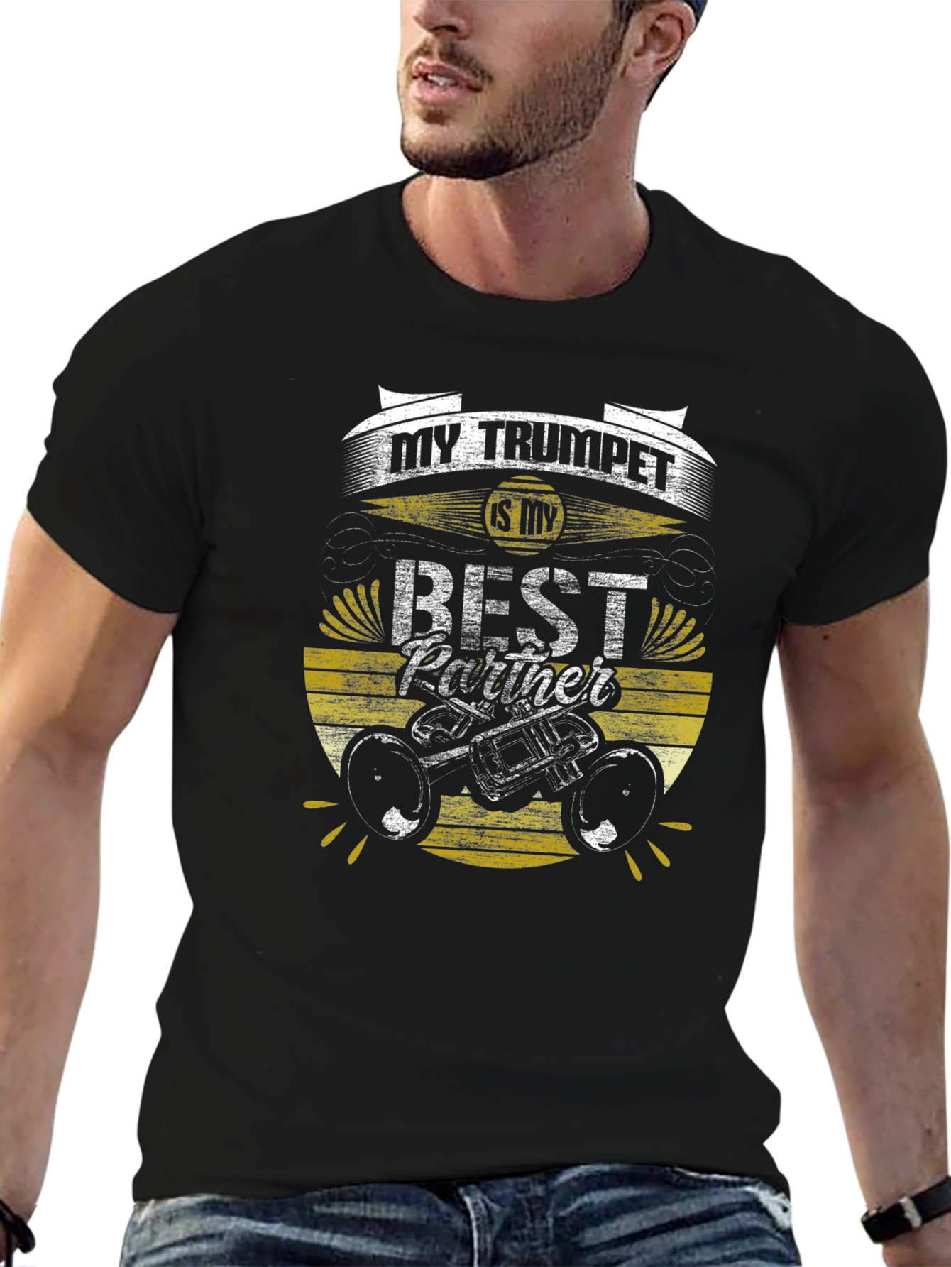 Trumpet Best Partner Graphic Tee - Musician Gift