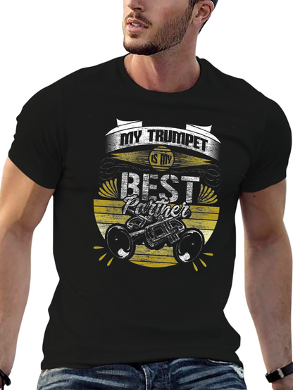 Trumpet Best Partner Graphic Tee - Musician Gift