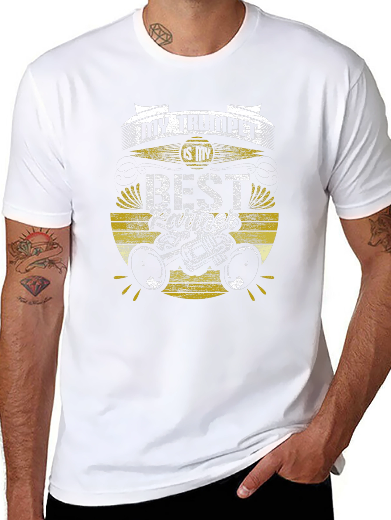 Trumpet Best Partner Graphic Tee - Musician Gift
