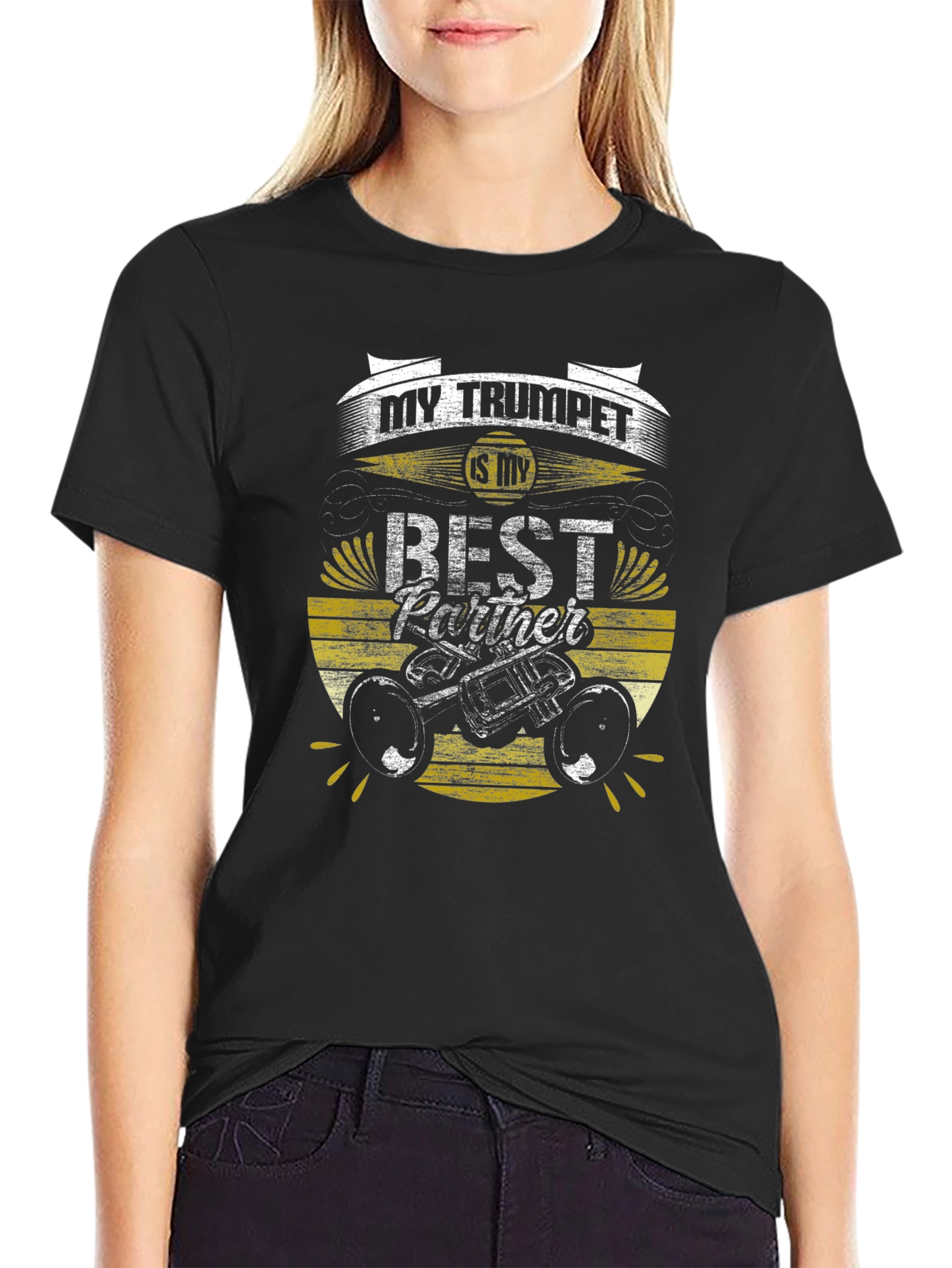 Trumpet Best Partner Graphic Tee - Musician Gift