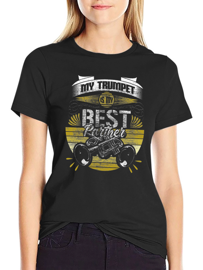 Trumpet Best Partner Graphic Tee - Musician Gift
