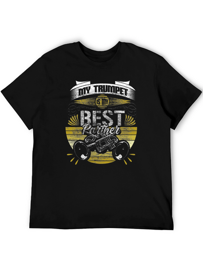 Trumpet Best Partner Graphic Tee - Musician Gift
